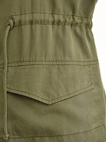Time and Tru Womens Embroidered Olive Green Utility Jacket (XXX-Large 22) — 5