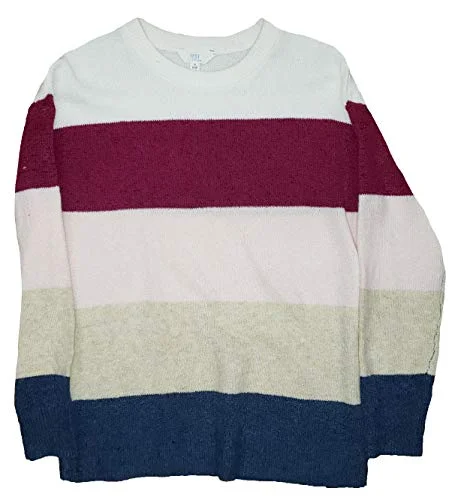 Time and Tru Warm Multi Stripe Super Soft Pullover Sweater - Small