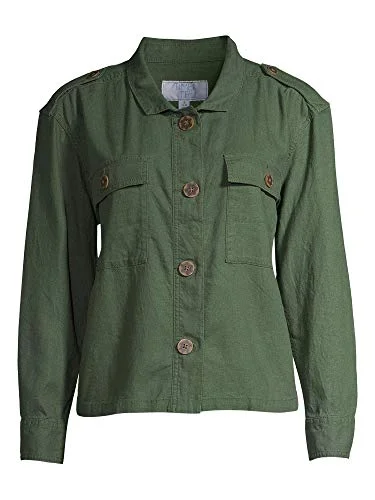 Lightweight Linen Shorts — jacket (green amber