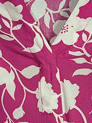 Time and Tru Womens Short Sleeved Floral Shift Dress (Magenta Breeze, Medium 8/10) — 3