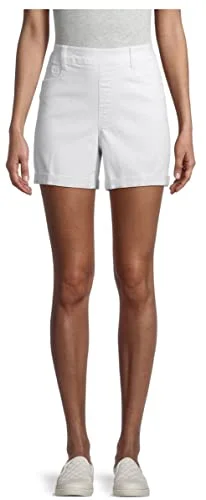 5-Pocket Pull-On Shorts — (white