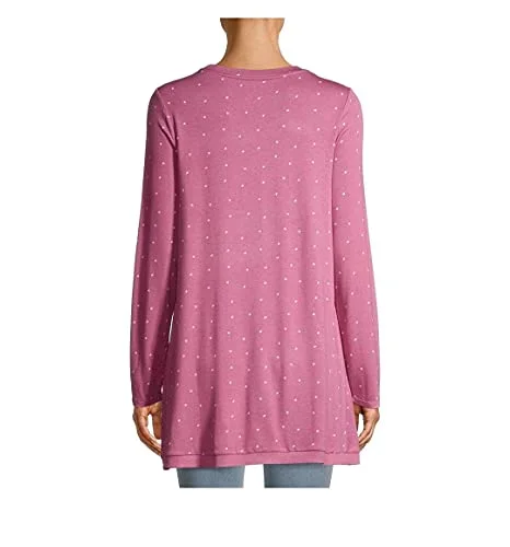 Time and Tru Maternity Nursing Tulip Sweatshirt (Tea Rose, XL), X-Large — 4