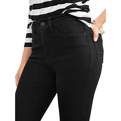 Time and Tru Women's Core Denim High Rise Skinny Jeans Size 22, Black — 3