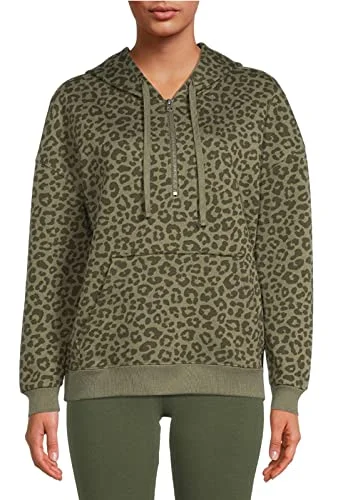 Time and Tru Animal Print Sea Turtle Pullover Hoodie - Large
