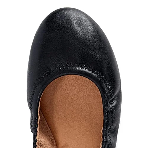 Time and Tru Women's Scrunch Ballet Flats (Black, us_Footwear_Size_System, Adult, Women, Numeric, Medium, Numeric_11) — 5