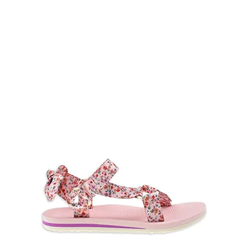 Time and Tru Women's Nature Sandal (6, Pink Floral, numeric_6) — 2