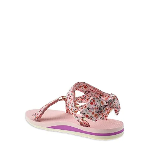Time and Tru Women's Nature Sandal (6, Pink Floral, numeric_6) — 4