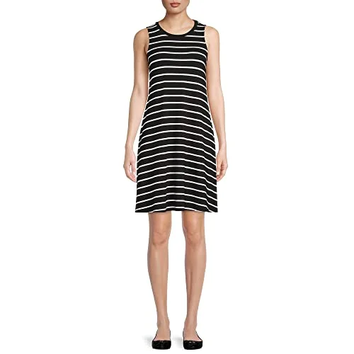 Sleeveless Knit Dress — (thick black xs)