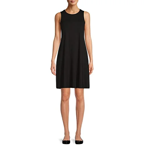 Sleeveless Knit Dress — (black