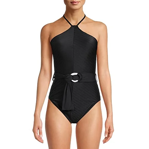 Chevron Halter Swimsuit — large (12-14)
