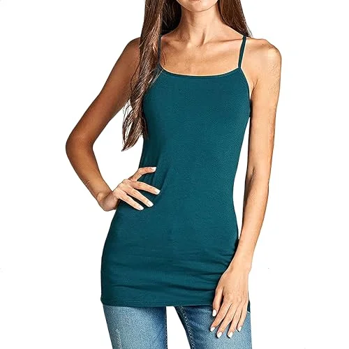 Adjustable Strap Cami — teal lagoon)