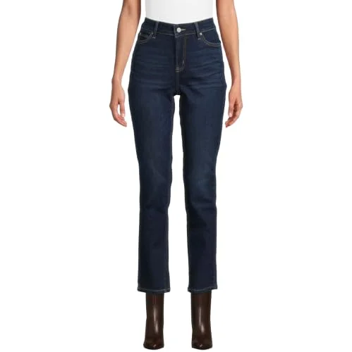 Mid-Rise Straight Jeans — (us