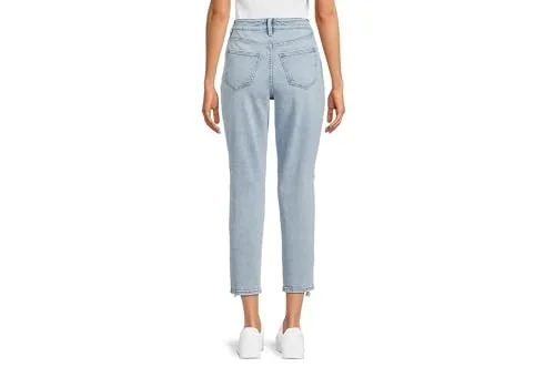 Time and Tru Women's High Rise Mom Jeans (US, Numeric, 18, Regular, Regular, Light Wash) — 2