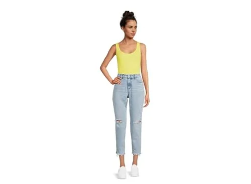 Time and Tru Women's High Rise Mom Jeans (US, Numeric, 18, Regular, Regular, Light Wash) — 3